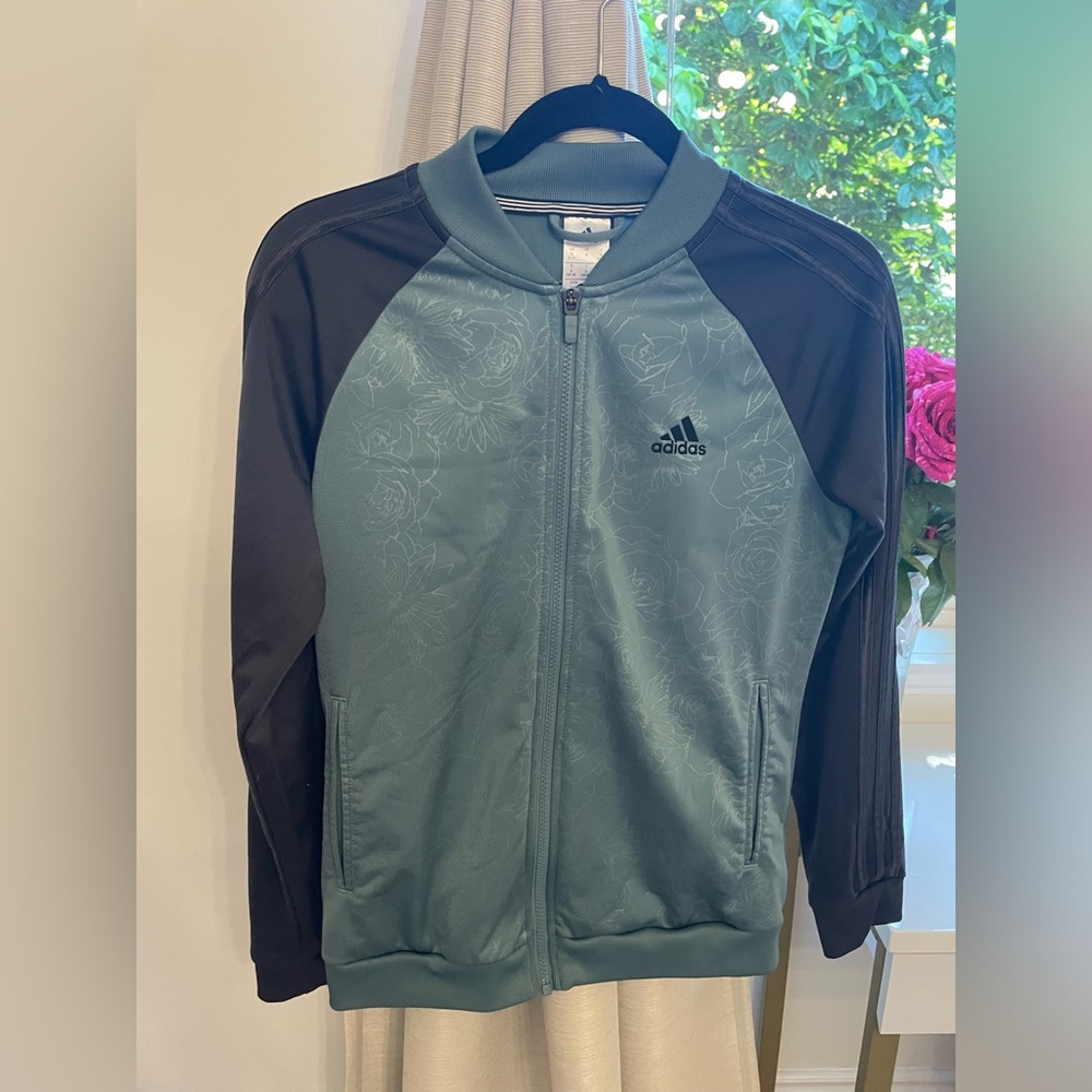 Adidas Teal and Black Jacket